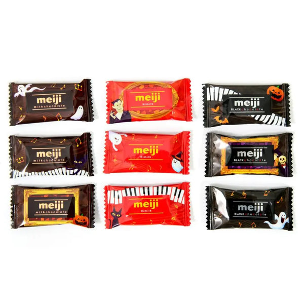 明治 ハロウィン アソート ミルク＆ダークチョコレート ミニズ パーティパック 108g