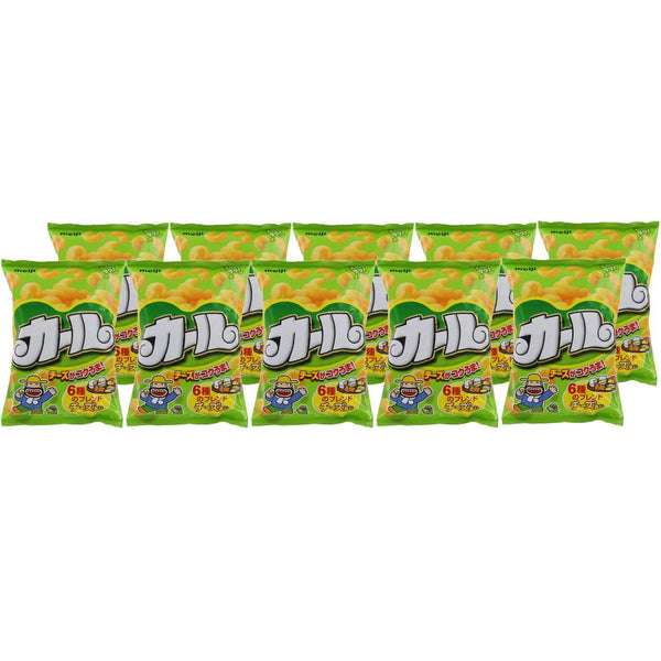 明治 カールチーズカール コーンパフスナック（10袋入り）