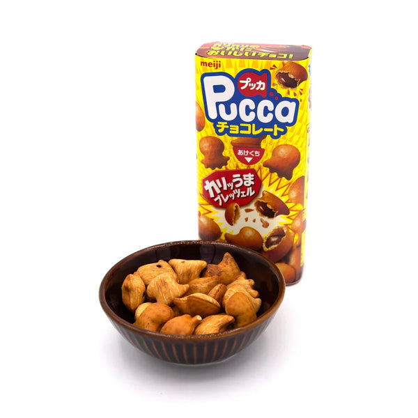 明治プッカ チョコレート入りクランチープレッツェルスナック 39g（5個入り）