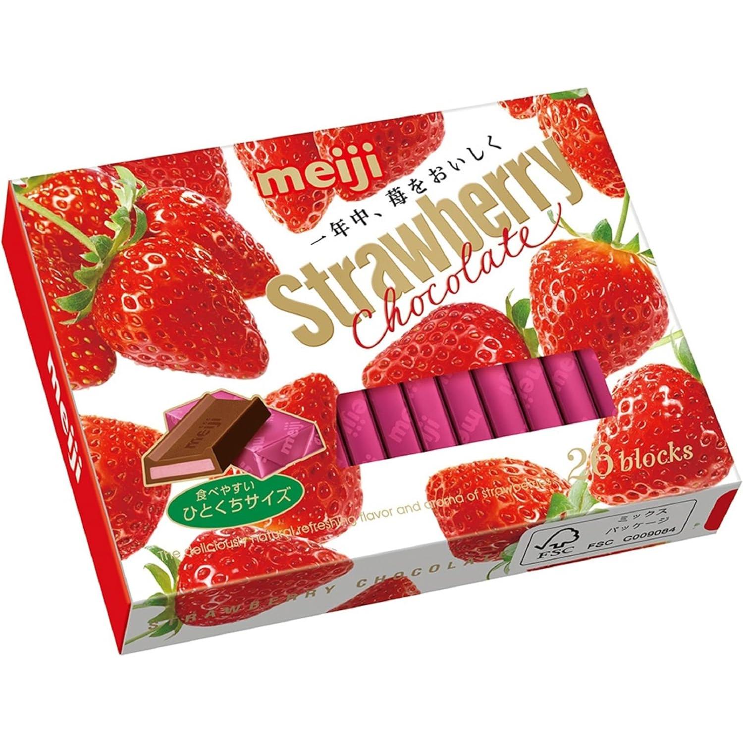 明治 いちごたっぷりひとくちショコラ 26粒（5個入り）