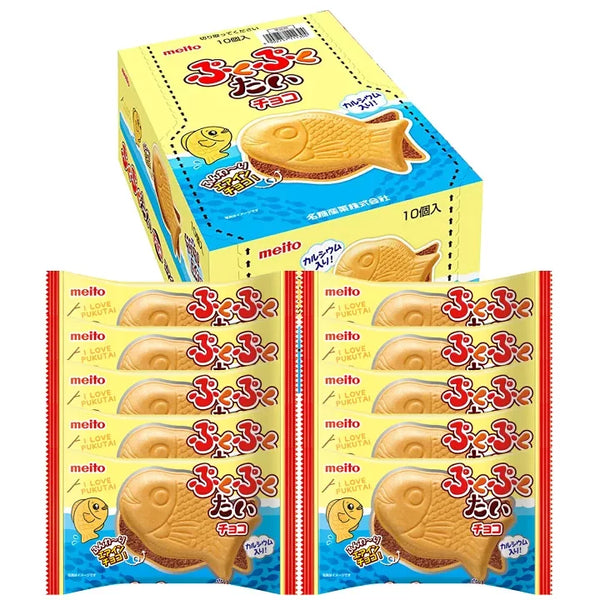 メイトー ぷくぷくたいたい焼き チョコ入りおさかな最中(10枚入)