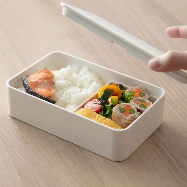 ミニマリストホワイト電子レンジ対応弁当箱大容量1000ml