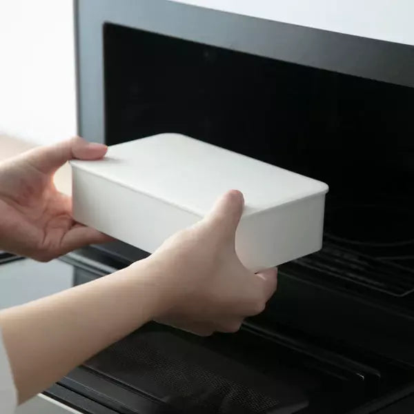 ミニマリストホワイト電子レンジ対応弁当箱大容量1000ml