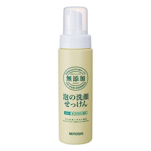 ミヨシ石鹸 泡洗顔料 無添加 ポンプボトル 200ml