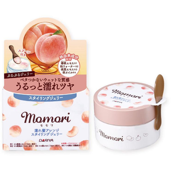 モモリ べたつかないジェリースタイリングジェル ウェットヘア用 ピーチの香り 100g