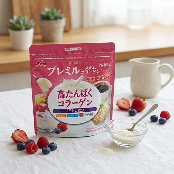 森永 低脂肪高たんぱくスキムミルクコラーゲンパウダーミックス 160g