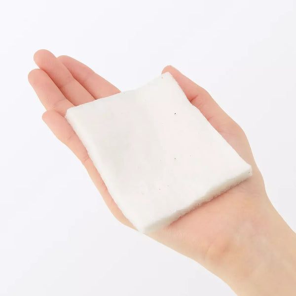 無印良品 カットコットン エクリュ 無漂白 フェイスコットンパッド 大 90x70mm 88枚入り。