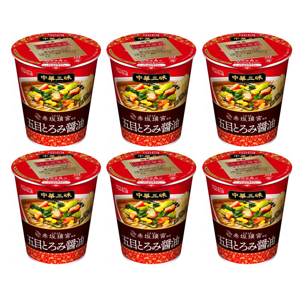 明星 一平ちゃん中華三昧 広東醤油ラーメン インスタントラーメン カップ 63g (6個入り)