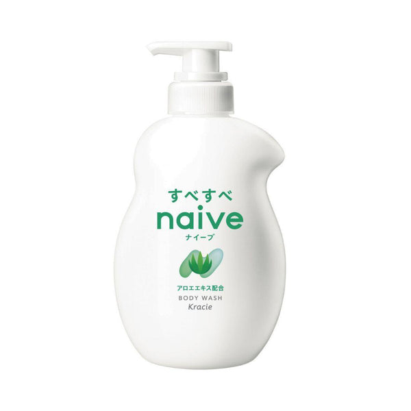 ナイーブ モイスチャライジング 植物性アロエ ボディウォッシュ ポンプボトル 530ml
