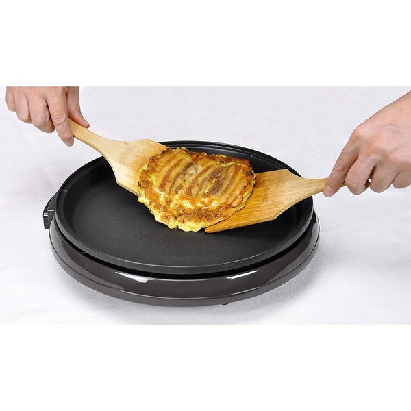 小柳 天然煤竹製スパチュラ 幅広竹製キッチンターナー 28cm