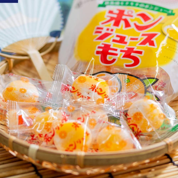 ポンジュースもちもちオレンジ柑橘入りスナック 98g（3個入り）