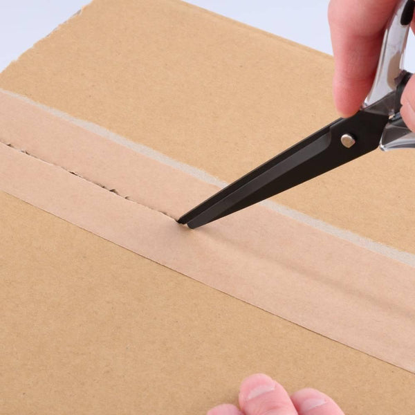 ニッケン スマートシザーズ ノンスティックオフィス用ハサミ（カッター付き）200mm