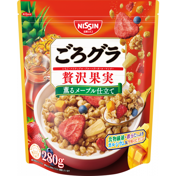 日清 ごろごろミックスフルーツグラノーラシリアル メープル味 280g