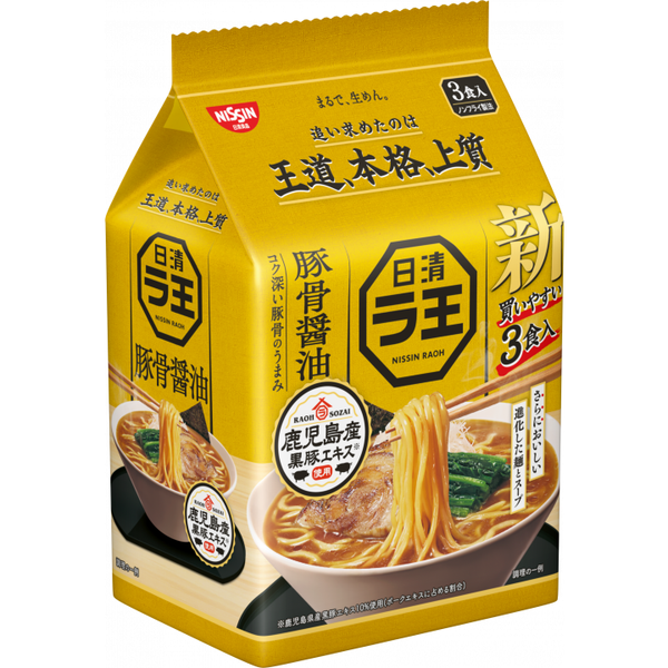 日清ラ王 とんこつ醤油インスタントラーメン 3食入