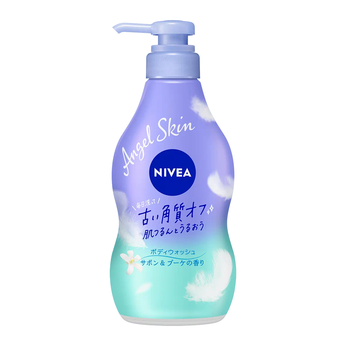 ニベア エンジェルスキン ボディウォッシュ ソープ＆ブーケの香り ポンプボトル 480ml