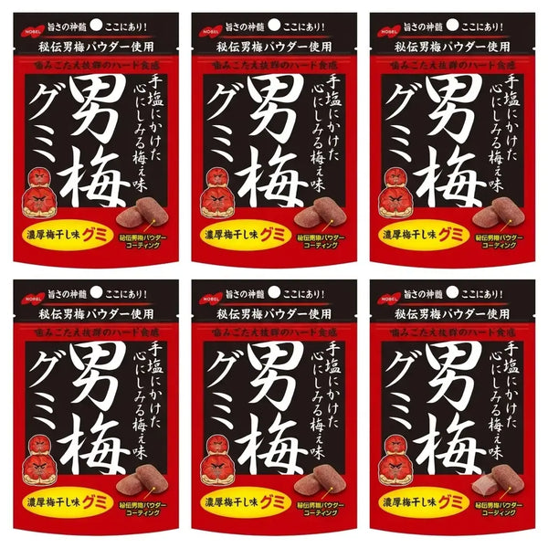 ノーベル男梅グミ 塩味＆酸味グミ 41g（6個入り）