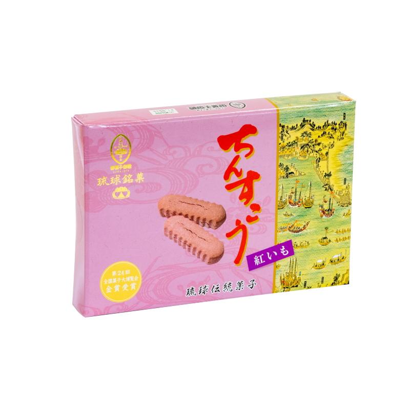 御菓子御殿 紫芋ちんすこうショートブレッドクッキー 14個入り