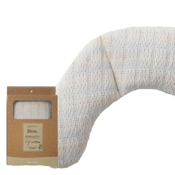 オーガニックコットンネックピロー 温かい小豆入りトラベルピロー