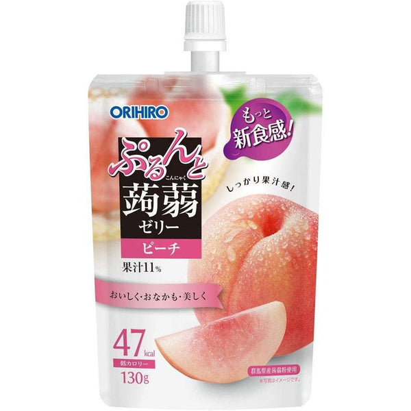 オリヒロ 飲む蒟蒻ゼリードリンク ピーチ味 130g
