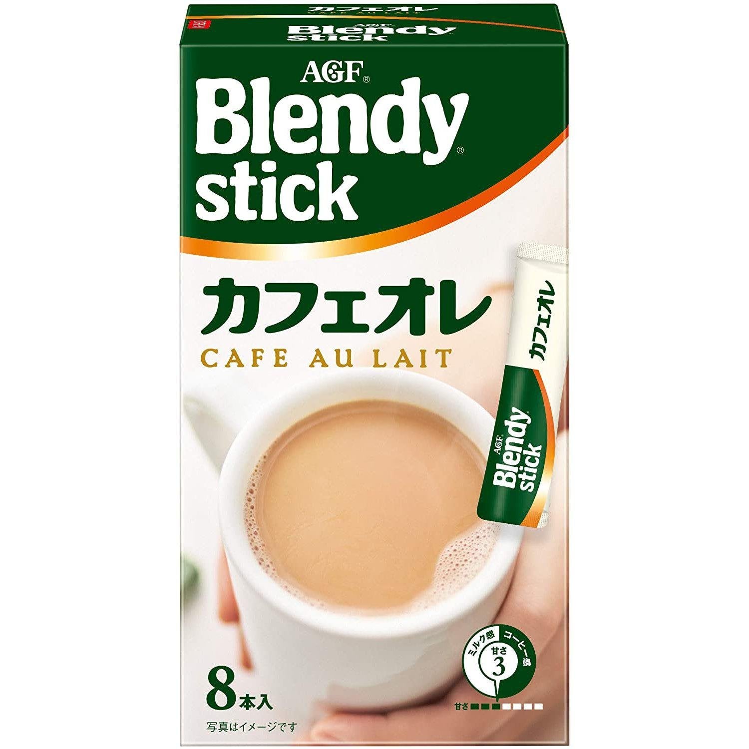 AGF ブレンディ スティックカフェオレ インスタントコーヒー ミルク入り 8本