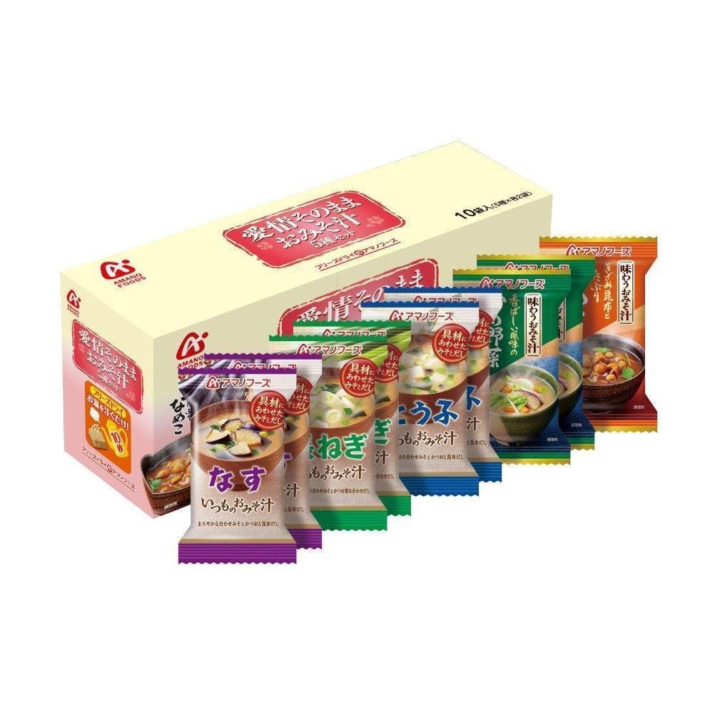 アマノフーズ フリーズドライ 和風みそ汁詰め合わせ II 10食分