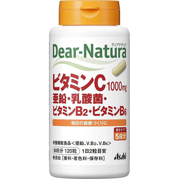 アサヒ ディアナチュラ マルチビタミン ビタミンC＆亜鉛配合 120錠（60日分）