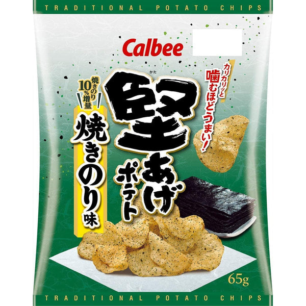 カルビー 堅揚げ海苔クリスピーポテトチップス 65g（12個入り）