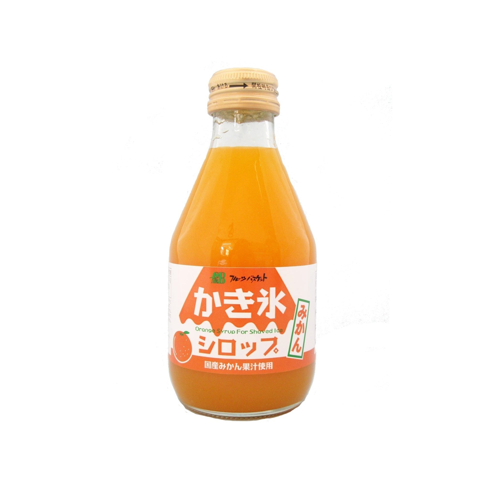 フルーツバスケット みかんかき氷シロップ 無添加みかんかき氷シロップ 180ml