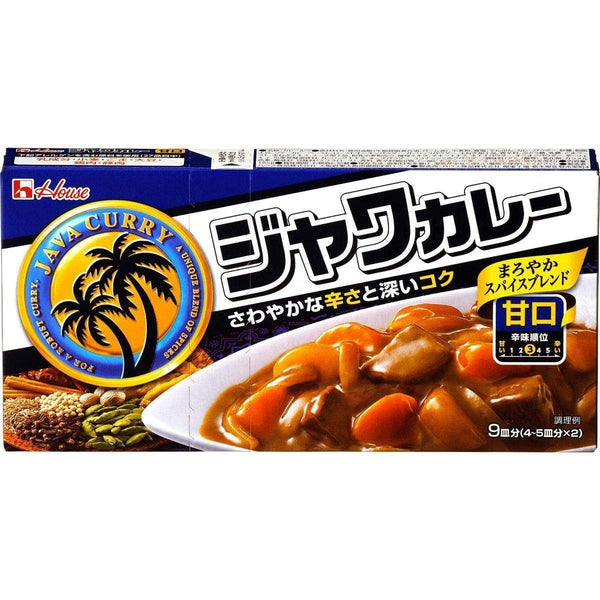 ハウス ジャワカレー マイルド（和風カレールーキューブ）185g