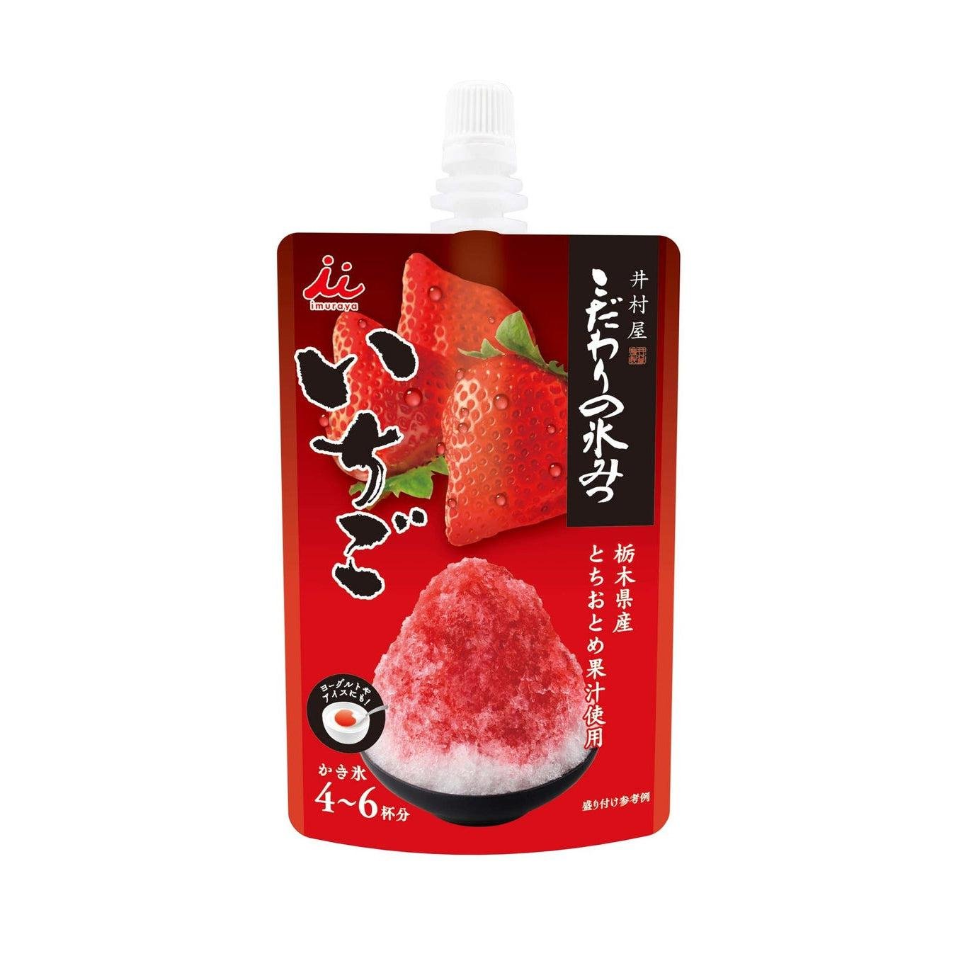 井村屋 いちごかき氷シロップ ストロベリーかき氷シロップ 150g