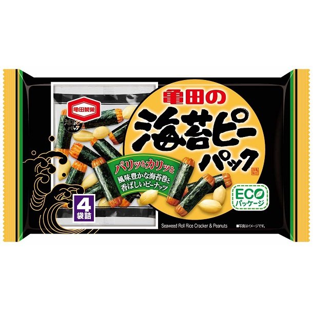 亀田のりピー 海苔せんべい＆ピーナッツスナック 85g