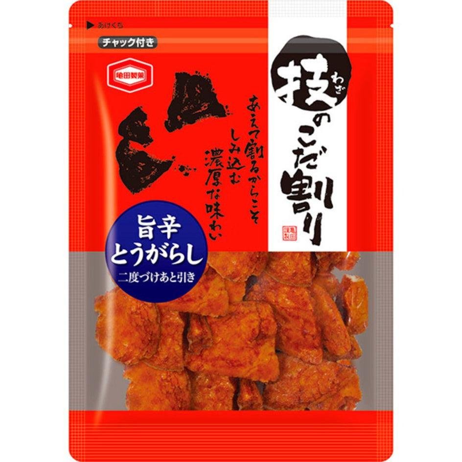 亀田 二度揚げスパイシーせんべい 110g (3個入り)