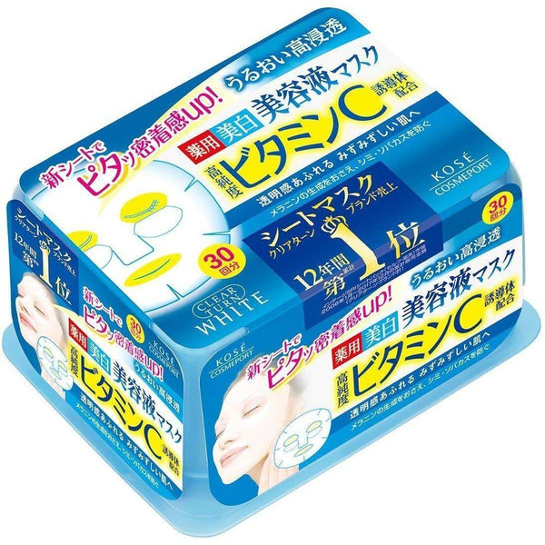 コーセー クリアターン ハイドレーティング ビタミンC フェイシャルシートマスク 30枚
