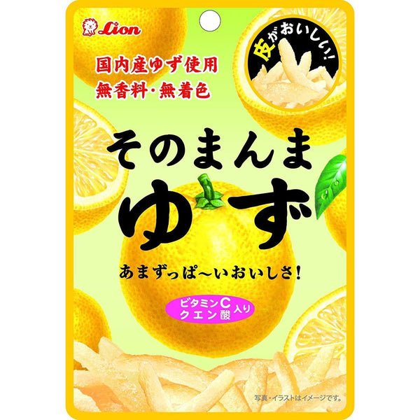 ライオン そのまんま ゆず 砂糖漬けゆずピールスナック 23g（6個入り）