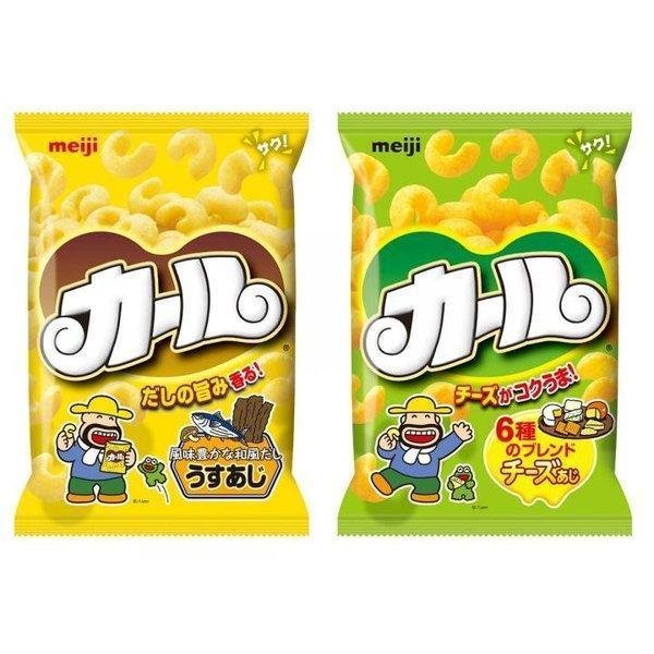 明治 カールコーンパフスナック チーズ＆うすしお味（2袋入り）