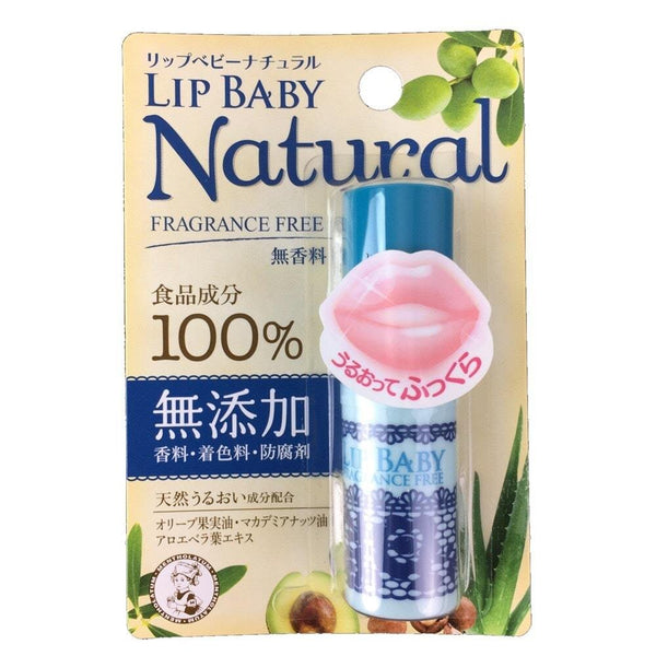ロート製薬 メンソレータム ナチュラルリップベビーバーム 無香料 リップクリーム 4g