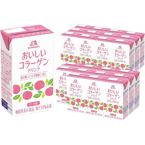 森永 おいしいコラーゲンドリンク ピーチ味（24本入り）