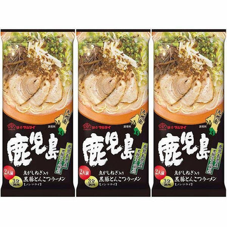 マルタイ 鹿児島黒豚豚骨インスタントラーメン（3個入）