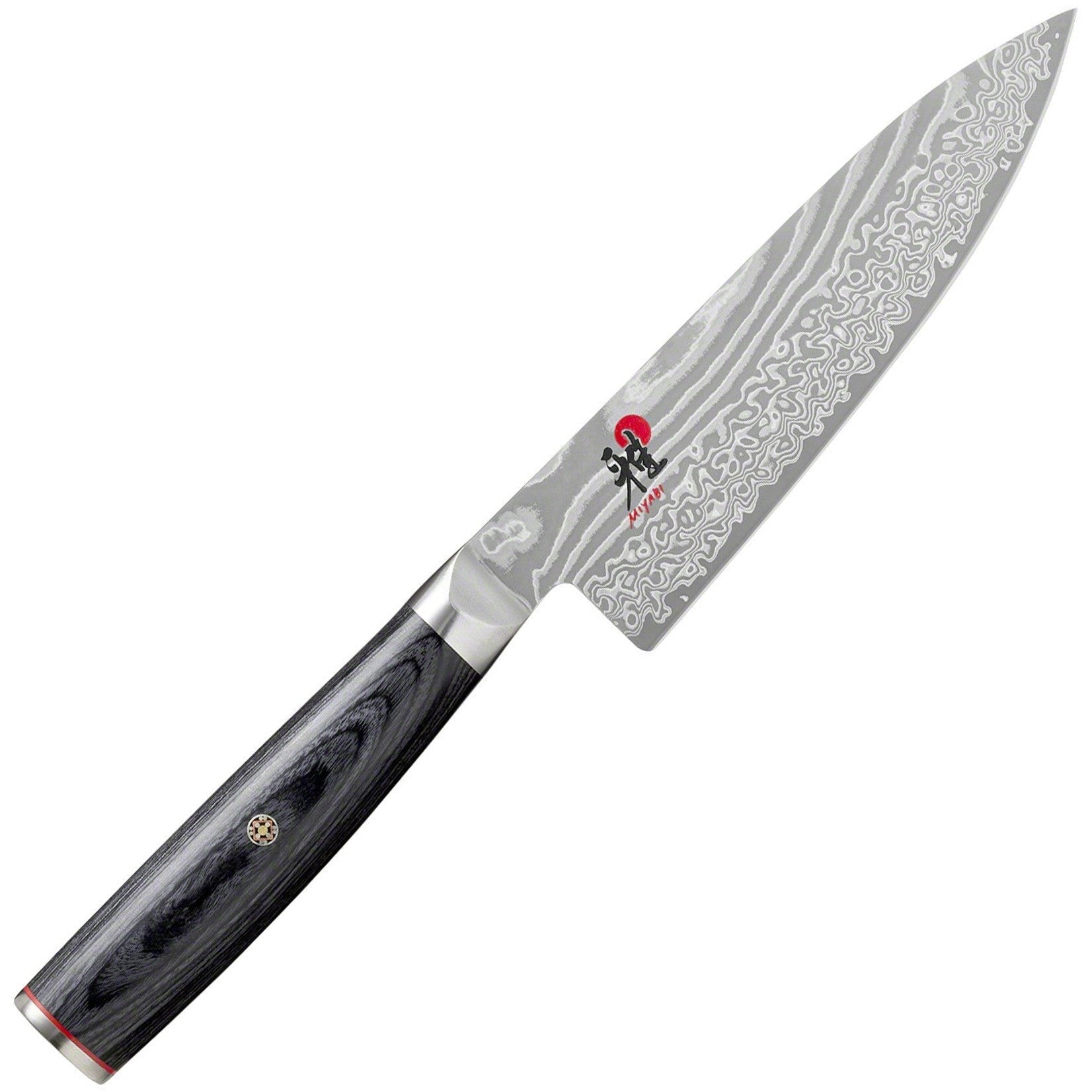 雅　MIYABI 5000FC-D　牛刀包丁　刃渡り　160mm　長期保管品 ミヤビ 5000FC-D ダマスカス鋼 牛刀 160mm