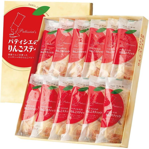 ラグノーパティシエのリンゴスティック 青森産アップルパイスティック 12本入り