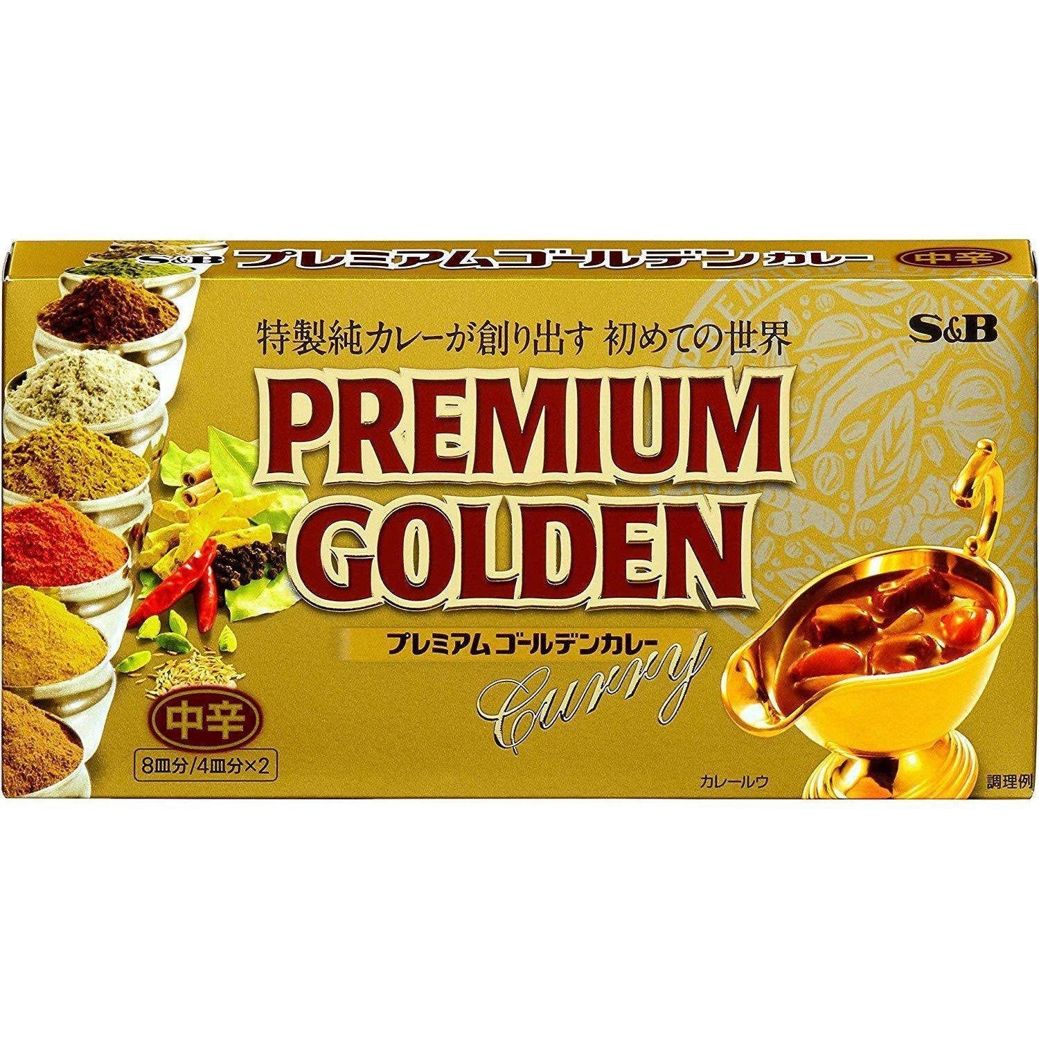 S&amp;B プレミアムゴールデンカレールーブロック 160g