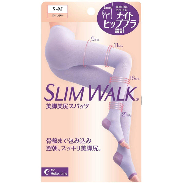 スリムウォーク スリミングコンプレッションスパッツ レギンス ラベンダー サイズ SM