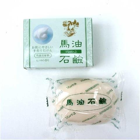 ソンバユ 馬油石鹸 ヒノキの香り 85g