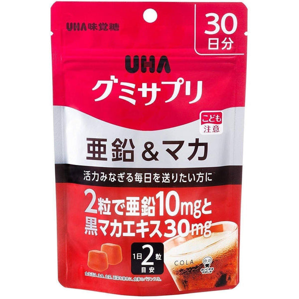 UHA味覚糖 亜鉛＆マカ グミサプリ コーラグミ 60粒