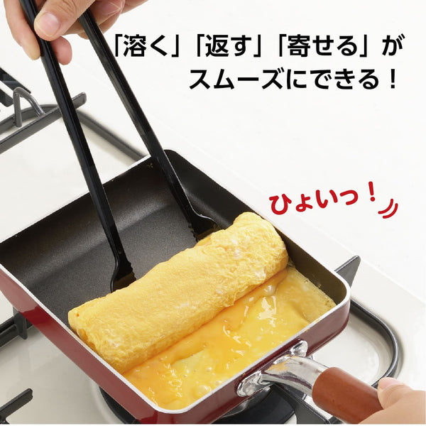 アケボノ ナイロントング 卵焼きトング ブラック CH-2052