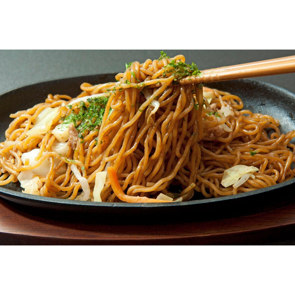 池永鋳鉄製焼きそば皿 木製スタンド付き