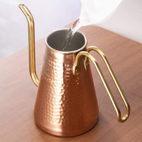 カリタ 銅製グースネックケトル スリムハンドドリップコーヒーポット 700ml