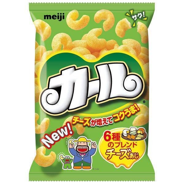 明治 カールコーンパフスナック チーズ＆うすしお味（2袋入り）