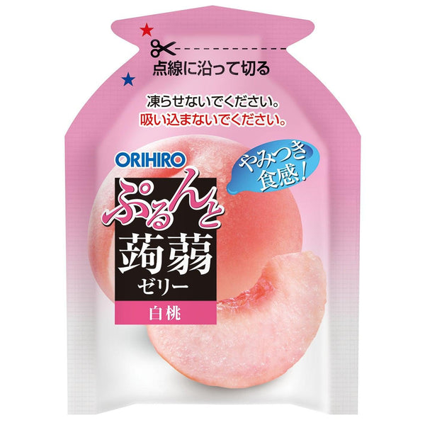 オリヒロ こんにゃくゼリースナック ピーチ味 120g（6個入り）