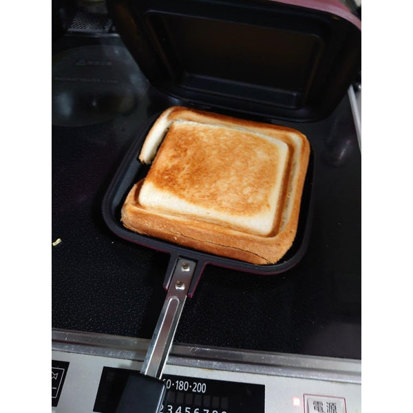 杉山金属 ホットサンドメーカー スマイルクッカーDX ワインカラー KS-2881